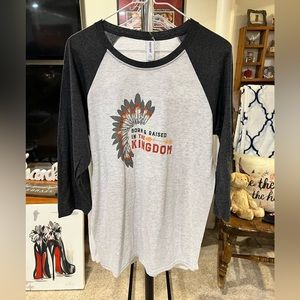 🐶 2/$15, 3/$20 Kansas City Chiefs Kingdom Raglan